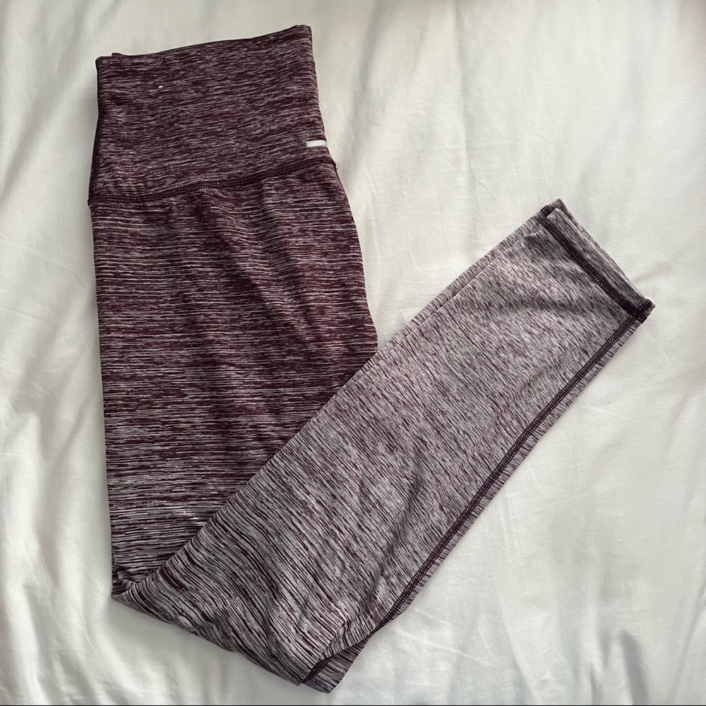 Aerie Move Maroon Ombré Athletic Leggings